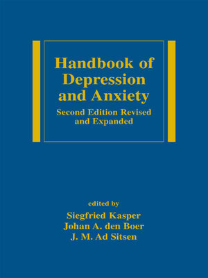 cover image of Handbook of Depression and Anxiety